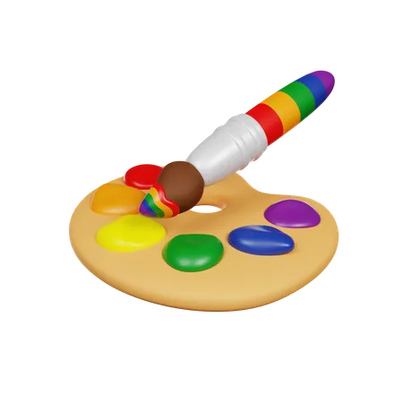 Lgbt Palette  3D Icon