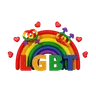 Lgbt With Rainbow