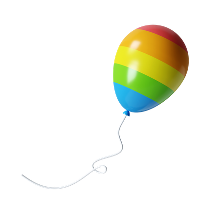 Lgbtq Balloon  3D Icon