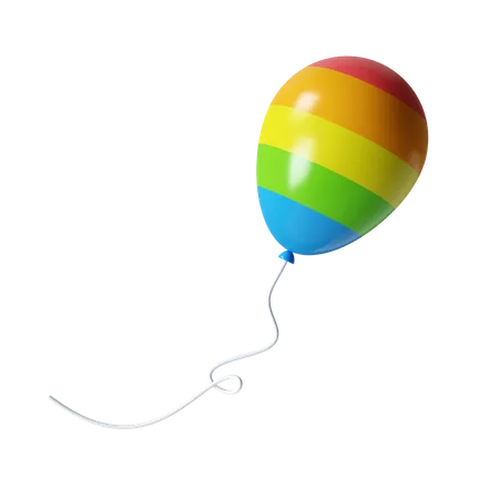 Lgbtq Balloon  3D Icon