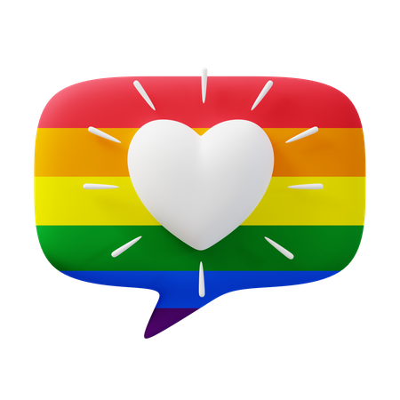 Lgbtq Chat  3D Icon