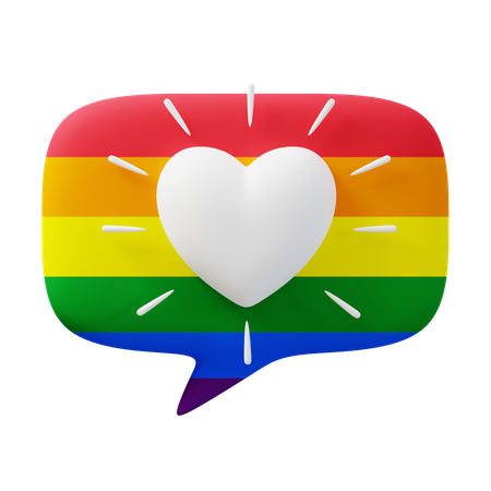 Lgbtq Chat  3D Icon