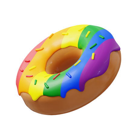 Lgbtq Donut  3D Icon