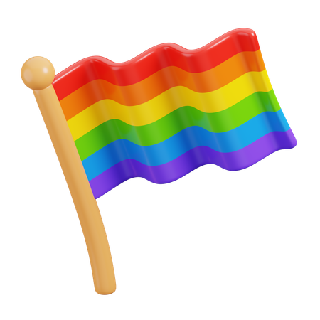 LGBTQ Flag  3D Icon