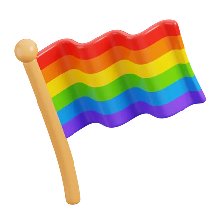 LGBTQ Flag  3D Icon
