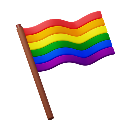 Lgbtq Flag  3D Icon