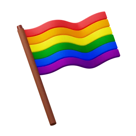 Lgbtq Flag  3D Icon