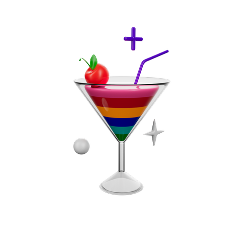 LGBTQ-Getränk  3D Icon