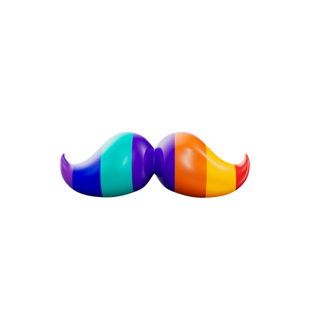 Moustache lgbtq  3D Icon