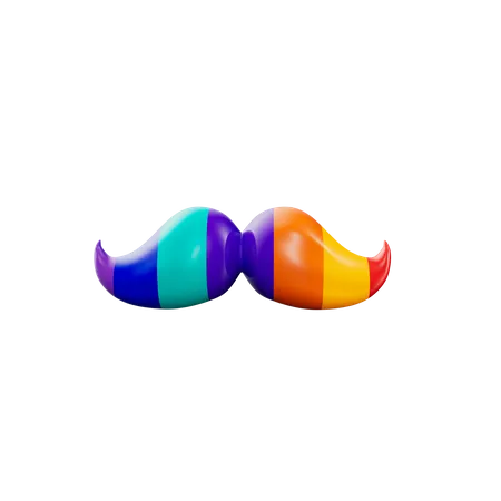 Moustache lgbtq  3D Icon