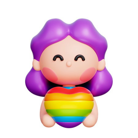 Personnage LGBTQ  3D Icon