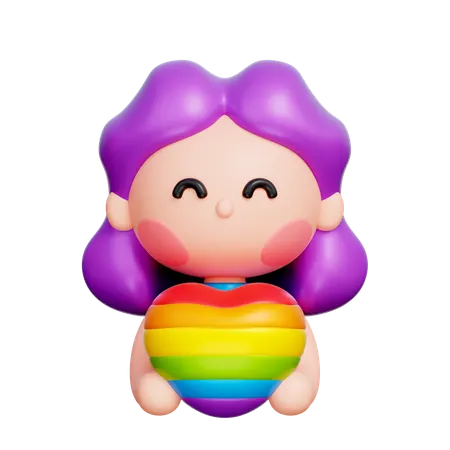 Personnage LGBTQ  3D Icon
