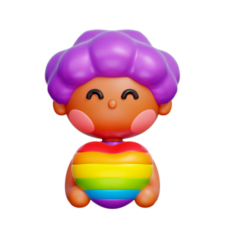 Personnage LGBTQ  3D Icon