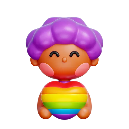 Personnage LGBTQ  3D Icon