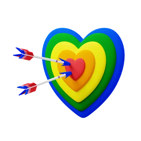 Lgbtq Target  3D Icon