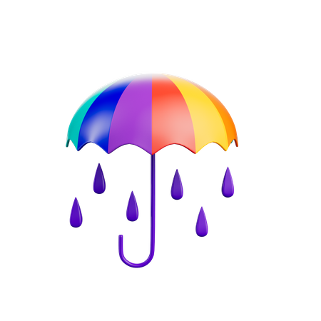 Lgbtq Umbrella  3D Icon