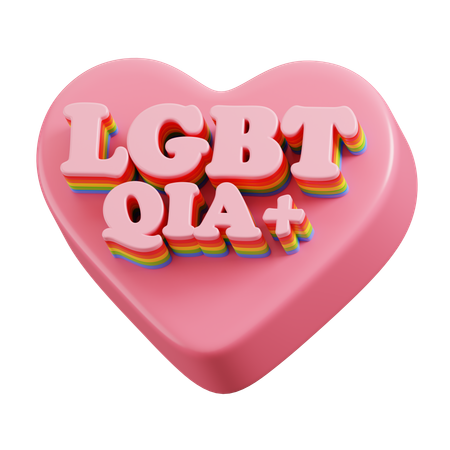 Coração LGBTQIA+  3D Icon