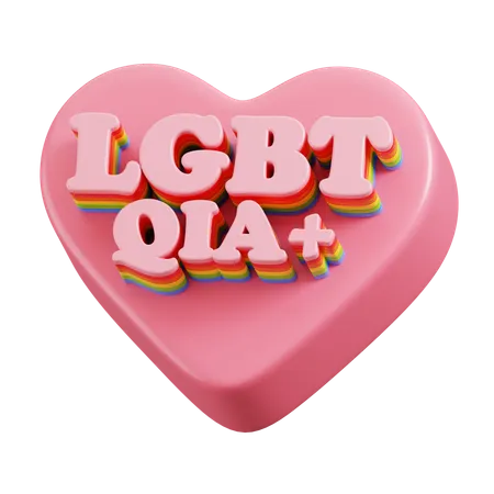 Coração LGBTQIA+  3D Icon