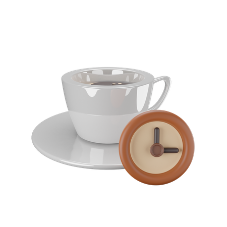 L'heure du café  3D Illustration