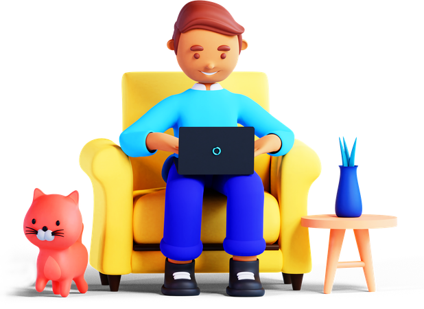L'homme est un indépendant  3D Icon