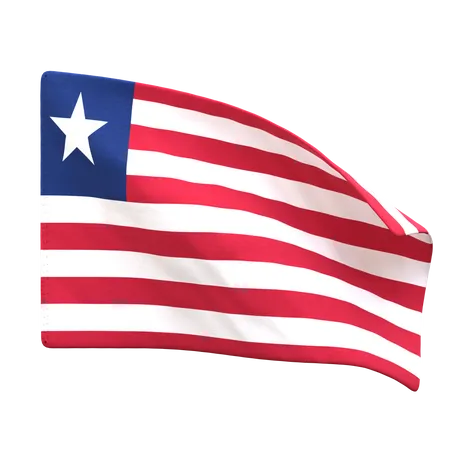 Liberia Flag  3D Icon