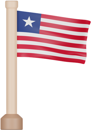 Liberia Flag  3D Icon