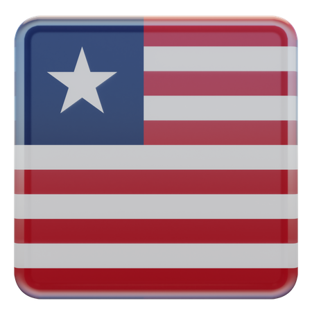 Liberia-Flagge  3D Icon