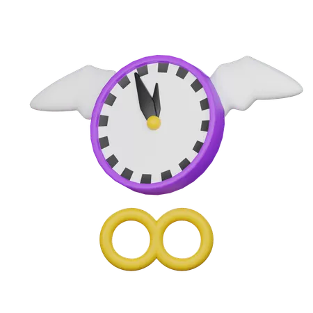 Libertad de tiempo  3D Icon