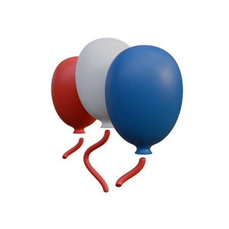 Liberty Balloons  3D Icon
