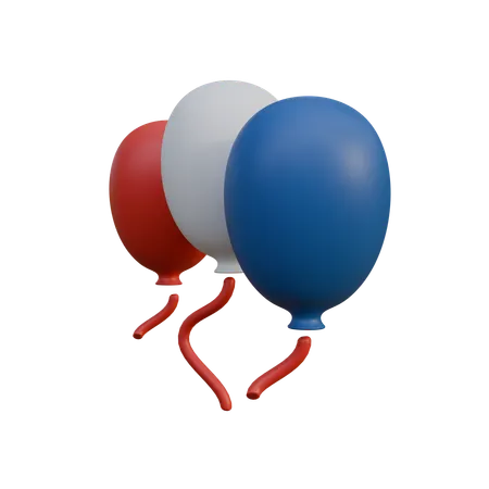 Liberty Balloons  3D Icon