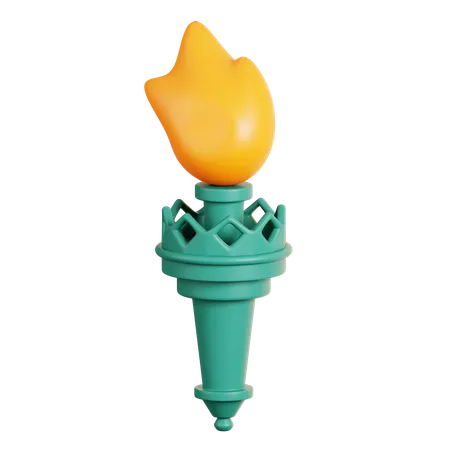 Liberty Statue Torch  3D Icon