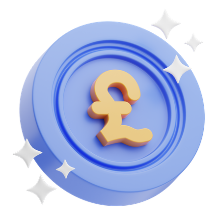Libra britânica  3D Icon