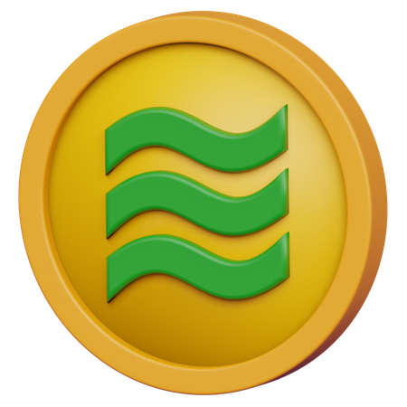 Libra Coin  3D Icon