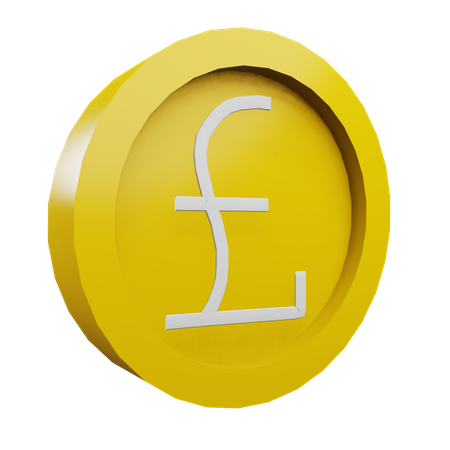 Libra esterlina  3D Icon