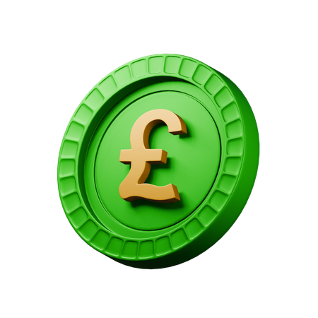 Libra esterlina  3D Icon