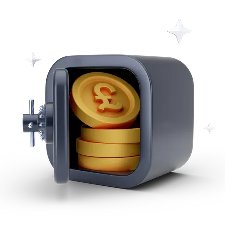 Libra segura  3D Icon