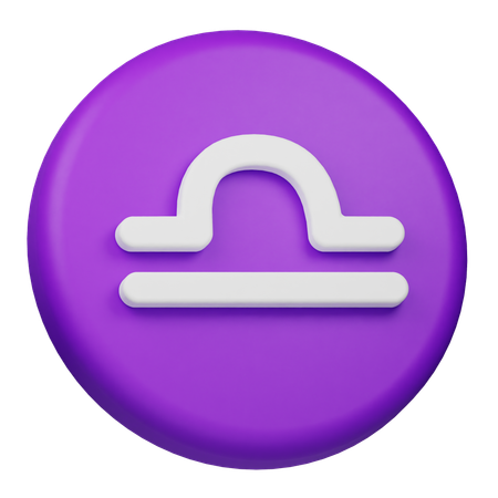 Signo de libra  3D Icon