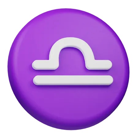 Signo de libra  3D Icon