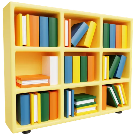 3 D Library With Isolated Background 3D Icon
