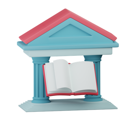 Library  3D Icon