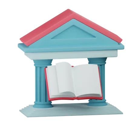 Library  3D Icon
