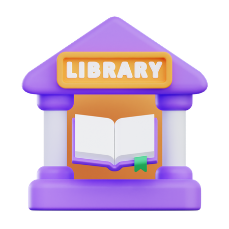 Library  3D Icon