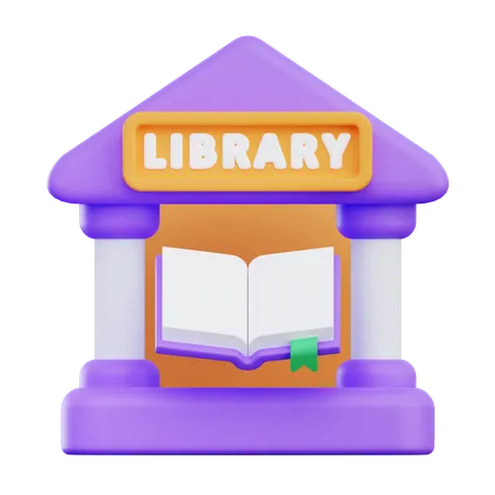 Library  3D Icon