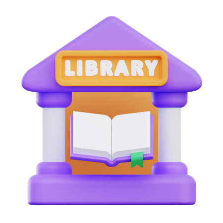 Library  3D Icon