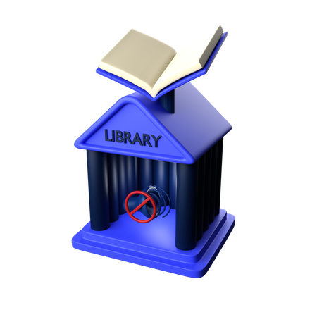 Library  3D Icon