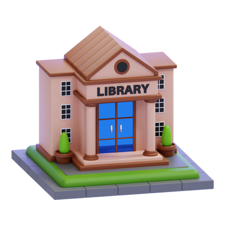 Library  3D Icon