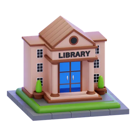 Library  3D Icon