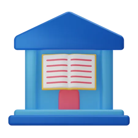 Library  3D Icon