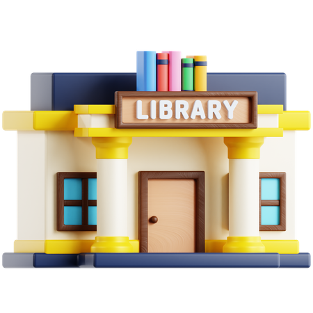 Library  3D Icon