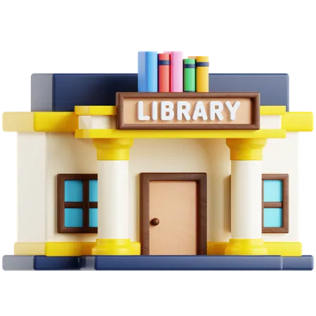 Library  3D Icon